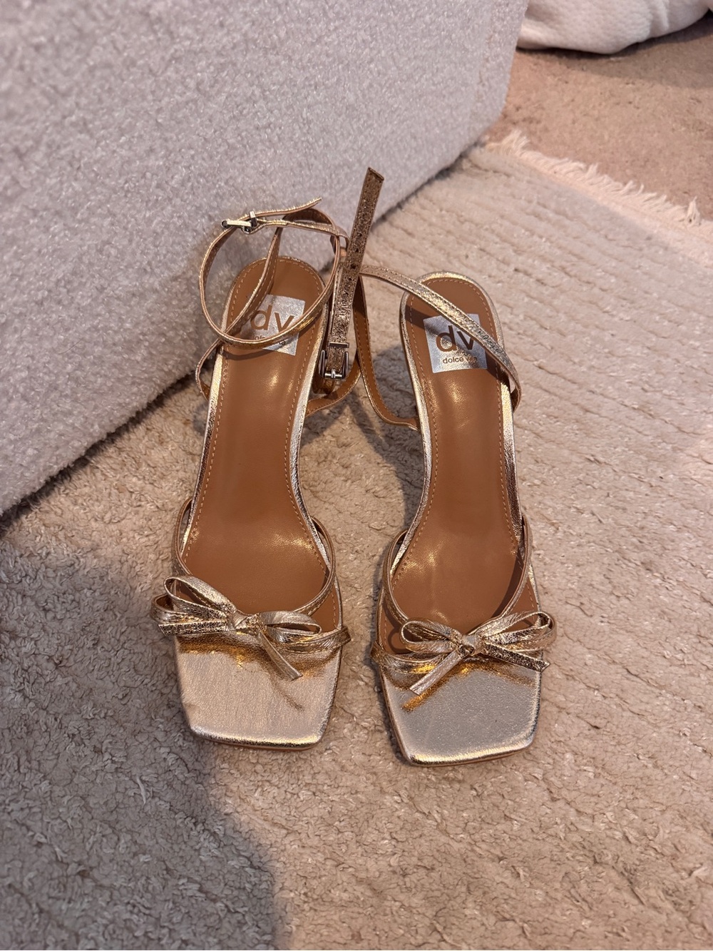 Dolce Vita gold heels